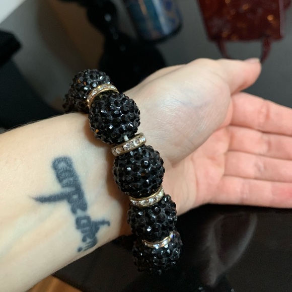 Shiny black bracelet with diamonds💎 - Picture 7 of 7